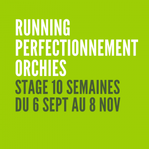 Running perfectionnement orchies stage 10 semaines du 6 septembre au 8 novembre